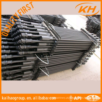 API 11B Oilfield Downhole 1 1/4 &quot;Grade D Solid Sucker Rod Com Acoplamento